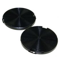 Filtro carbone attivo EFF75 misure 155X16mm 2PZ ricambio universale per cappa aspirante