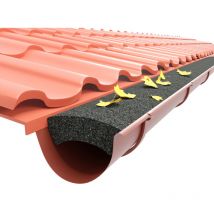 Bim Furniture - Filtro de canalón 125 mm 10 m (8 x 1,25 m) estándar de espuma Optimum