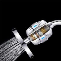 Filtro De Ducha Antical De 15 Etapas Confiltro De Ducha De Alto Flujo Para Eliminar El Cloro Y El Fluoruroincluye 2 Cartuchosfiltro Del Cabezal De 
