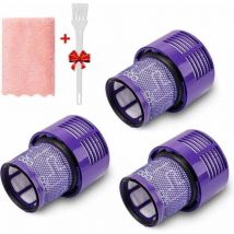 Volavo - 3 filtros de repuesto para la serie Dyson V10, número de pieza de repuesto del filtro 969082-01
