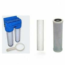Filtro dell'acqua di filtrazione Pack porta più 2 anti filtri a sedimentazione scrim 20 Micron