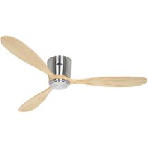 Casafan - Ventilador de techo 313288 eco plano wood bn-nb