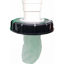 Lling - Filtro lavabile con coperchio ibc in nylon con coperchio per serbatoio acqua piovana ibc 1000 l dn 75 feltro agugliato nero 165 mm
