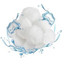 Anaterra - Bolas de Filtro - Ligeras, Lavables, Duraderas, Reutilizables, Ecológicas, Blancas - Pelotas de Filtración, Sistema de Purificación,
