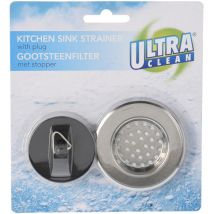 Ultra Clean - ultraclean filtro &43 tapon fregadero blister , Filtro &43 tapón fregaderoFiltro de 65 mmIdeal para proteger su desagüe de restos de