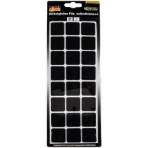Eurotools - masterproof professional Möbelgleiter 28 x 28 mm, Filz schwarz, selbstklebend 24 Stück