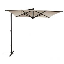 Premium Ampelschirm Rio Sonnenschirm mit Ständer Beige 256x256x276 cm - FIM