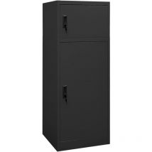Fimei - Armoire à selles Anthracite 53x53x140 cm Acier