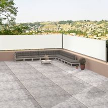 Auvent latéral rétractable Crème 117x1200 cm - Fimei
