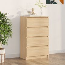 Fimei - Buffet Chêne sonoma 60x35x98,5 cm Bois d'ingénierie