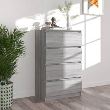 Fimei - Buffet Sonoma gris 60x35x98,5 cm Bois d'ingénierie