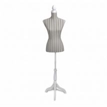 Fimei - Buste de couture de femme en lin à rayures