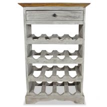 Casier à bouteilles Bois massif de récupération 55 x 23 x 85 cm - Fimei