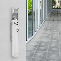 Cendrier à fixation murale Acier inoxydable - Fimei