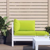Fimei - Coussins de canapé palette 3 pcs Vert vif Tissu