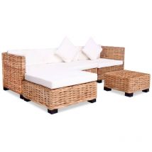 Jeu de canapés 14 pcs Rotin naturel - Fimei