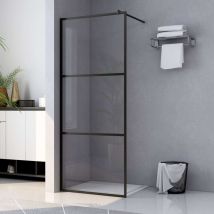 Fimei - Paroi de douche à l'italienne à verre esg Noir 90x195 cm