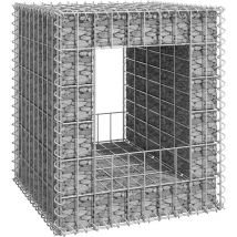 Poteau à panier de gabion 50x50x60 cm Fer - Fimei