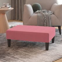 Repose-pied Rose 78x56x32 cm Velours - Fimei