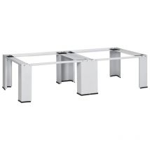 Socle double pour lave-linge et sèche-linge Blanc - Fimei