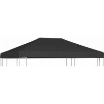 Homemiyn - fimei Toile supérieure de belvédère 310 g / m² 4 x 3 m Gris