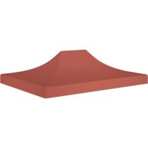 FIMEI Toit de tente de réception 4,5x3 m Terre cuite 270 g/m²