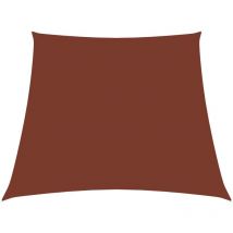 Fimei - Voile de parasol Tissu Oxford trapèze 3/4x2 m Terre cuite