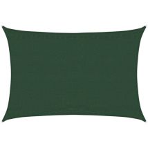FIMEI Voile d'ombrage 160 g/m² Vert foncé 3,5x5 m PEHD