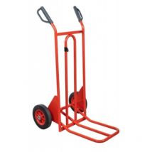 Diable 250 kg repliable roues Diam 250 mm caoutchouc - Fimm