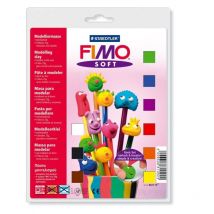 Fimo Soft Basic-Set 9 Halbblöcke Ofenhärtend - Staedtler