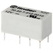 30.22.7.012.0020 Relè per pcb 12 v/dc 2 a 2 scambi 1 pz. - Finder