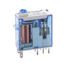 Finder - 303444 Plug-in relay 2RT 8A 24VDC test button + agni mechanical indicator (465290240040)