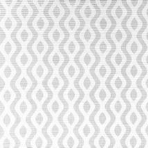 Fine Decor - Geometric Waves Grey Wallpaper Metallic Silver Paste The Wall
