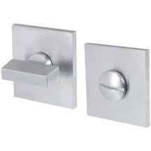 Molette + rosace carrée -50 Chrome fin brillant
