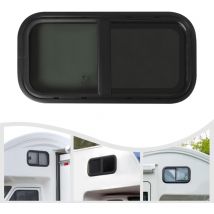 Gojoy - Finestra laterale per roulotte colorata Finestra scorrevole per roulotte Zanzariera per camper, veicoli da costruzione e marine, 600 x 300 mm