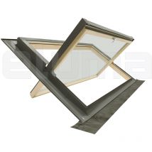 Eluma - Finestra per tetto Termica con Vetro Antigrandine e Antinfortunistico, Made in Italy (134x98 Base x Altezza)