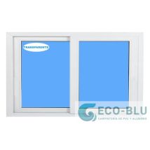 Finestra Pvc Scorrevole 800x500 Bianco Vetro Trasparente