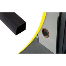 Wattelez - Fingerklemmschutzdichtung für feuerbeständige Innentüren 40x40x1400mm - Schwarz - 604205N