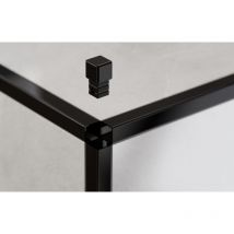 Finition d'angle pour profilés en acier inoxydable q & p noir brillant - 0,8 cm