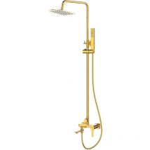 Invena - Colonne De Douche Mitigeur Bec Or Glamour