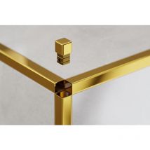 Finitura angolare per profili in acciaio inossidabile q e p oro lucido - 1,2 cm