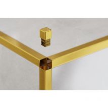 Ilcom - Finitura angolare per profili in acciaio inossidabile q e p oro satinato - 0,8 cm