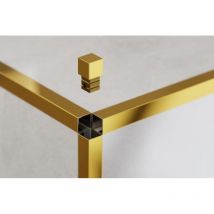 Finitura angolare per profili in acciaio inossidabile rettificati qs oro lucido - 1,2 cm