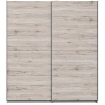 Finlandek - Armoire De Chambre Ulos Style Contemporain Decor Chene Cendre Clair - L 170,3 Cm