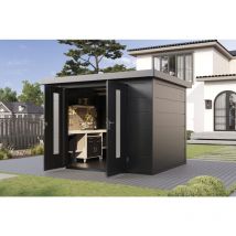 Metall-Gerätehaus Eirik 3024 Anthrazit - Finnhaus Wolff