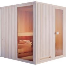 Sauna intérieur Finntherm Miranda Naturel , 40 mm Épaisseur de paroi 194 x 175 cm