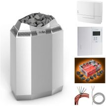 Fintec - kaja 10,5 kW Premium Elektro-Saunaofen finnischer Saunaofen aus Edelstahl