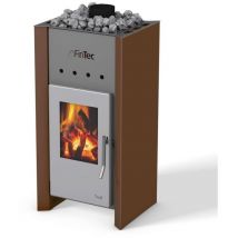 Fintec - troll 7,8 kW Holz-Saunaofen holzbefeuerter Saunaofen Perlkupfer BImSchV 2