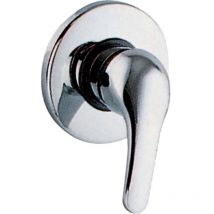 Fiore miscelatore per doccia ad incasso monocomando serie King ottone cromato