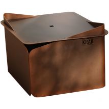Krak - Fiore ruggine braciere 3in1 - levant + grille + plateau fleur de rouille